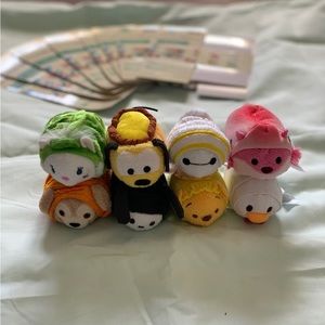 New Rare Disney Tsum Tsum Dim Sum Set of 8